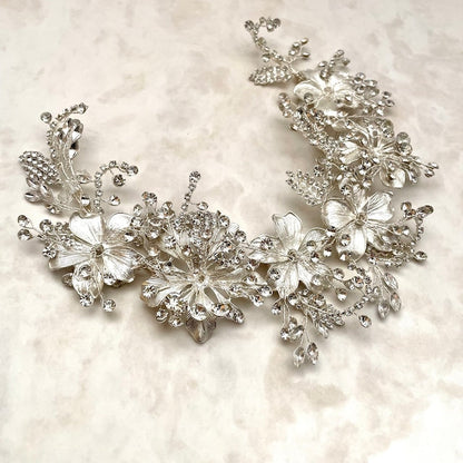 【ヘッドドレス】caline ブライダルビジューヘッドアクセサリー 【結婚式 ヘアアクセサリー】