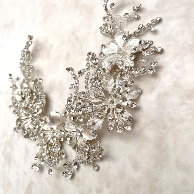 【ヘッドドレス】caline ブライダルビジューヘッドアクセサリー 【結婚式 ヘアアクセサリー】