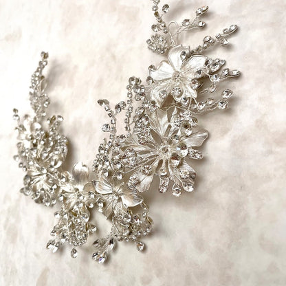 【ヘッドドレス】caline ブライダルビジューヘッドアクセサリー 【結婚式 ヘアアクセサリー】