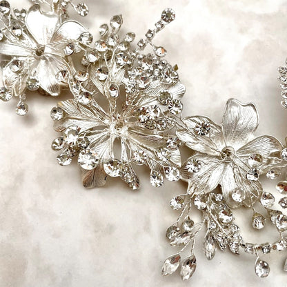 【ヘッドドレス】caline ブライダルビジューヘッドアクセサリー 【結婚式 ヘアアクセサリー】