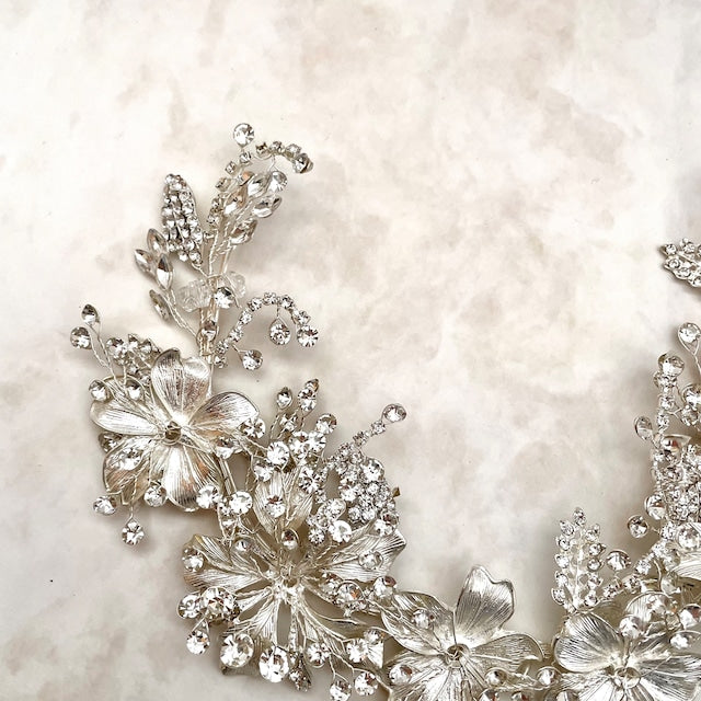 【ヘッドドレス】caline ブライダルビジューヘッドアクセサリー 【結婚式 ヘアアクセサリー】