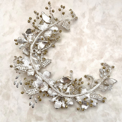 【ヘッドドレス】caline ブライダルビジューヘッドアクセサリー 【結婚式 ヘアアクセサリー】