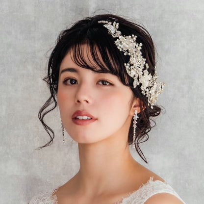 【ヘッドドレス】caline ブライダルビジューヘッドアクセサリー 【結婚式　ヘアアクセサリー】