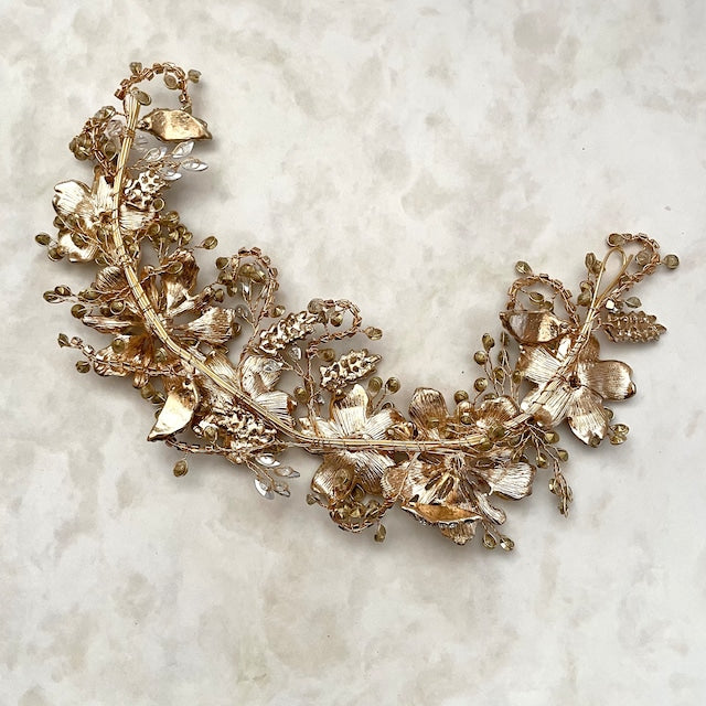 【ヘッドドレス】caline ブライダルビジューヘッドアクセサリー 【結婚式 ヘアアクセサリー】