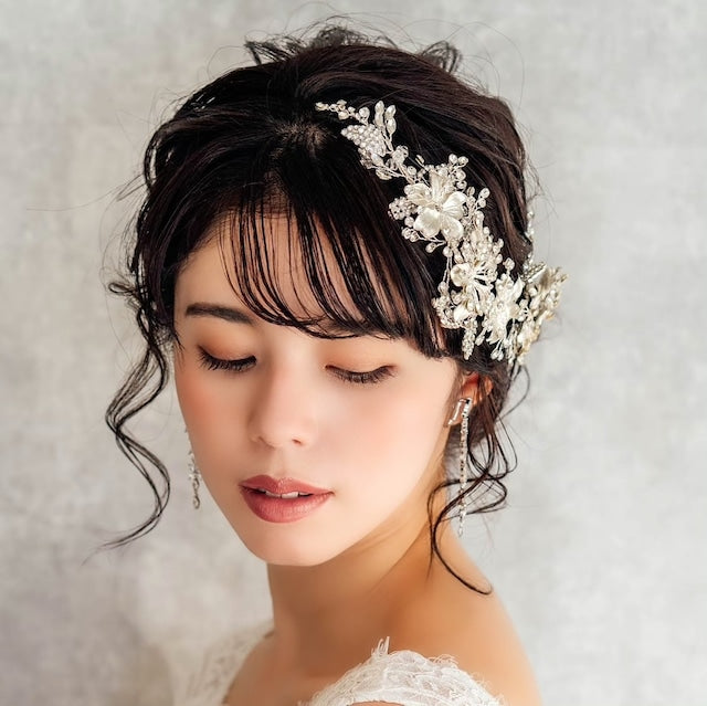 【ヘッドドレス】caline ブライダルビジューヘッドアクセサリー 【結婚式　ヘアアクセサリー】