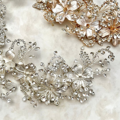 【ヘッドドレス】caline ブライダルビジューヘッドアクセサリー 【結婚式 ヘアアクセサリー】