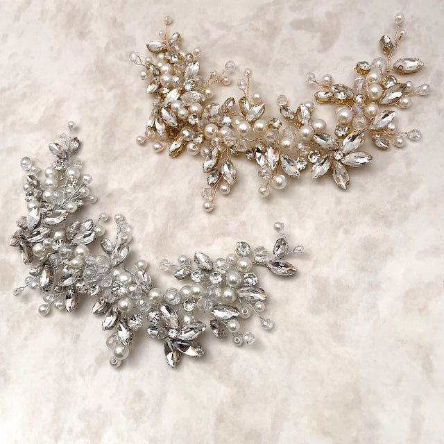 chaton ブライダル小枝ヘッドアクセサリー 【結婚式 ヘアアクセサリー】