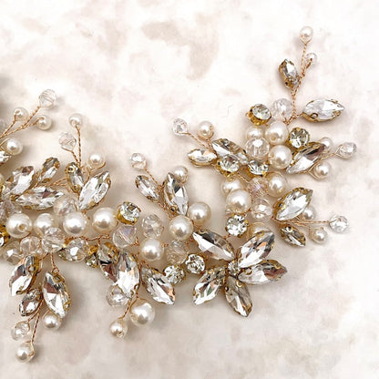 chaton ブライダル小枝ヘッドアクセサリー 【結婚式 ヘアアクセサリー】