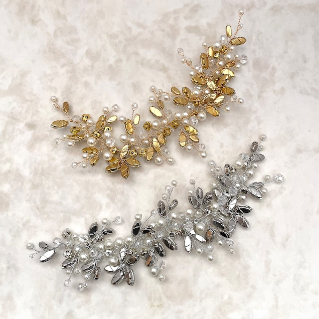 chaton ブライダル小枝ヘッドアクセサリー 【結婚式 ヘアアクセサリー】