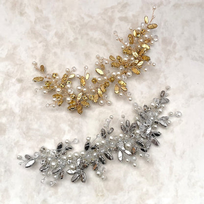 chaton ブライダル小枝ヘッドアクセサリー 【結婚式 ヘアアクセサリー】