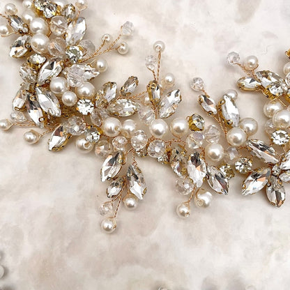 chaton ブライダル小枝ヘッドアクセサリー 【結婚式 ヘアアクセサリー】