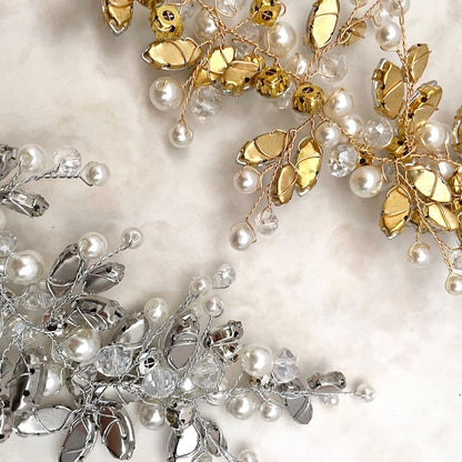 chaton ブライダル小枝ヘッドアクセサリー 【結婚式 ヘアアクセサリー】