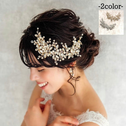 chaton ブライダル小枝ヘッドアクセサリー 【結婚式 ヘアアクセサリー】