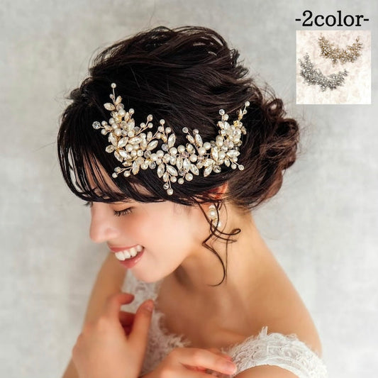 chaton ブライダル小枝ヘッドアクセサリー 【結婚式 ヘアアクセサリー】