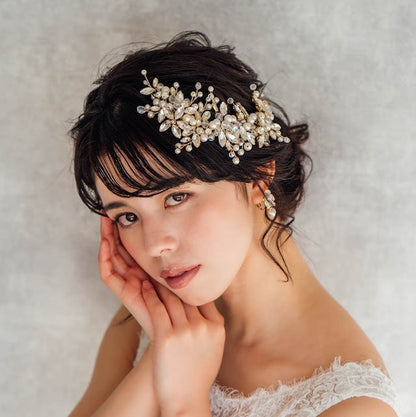 chaton ブライダル小枝ヘッドアクセサリー 【結婚式 ヘアアクセサリー】