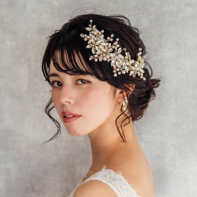 chaton ブライダル小枝ヘッドアクセサリー 【結婚式 ヘアアクセサリー】