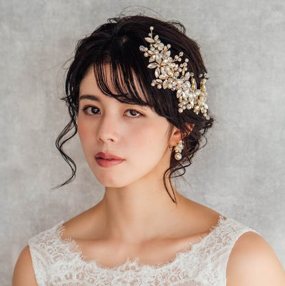 chaton ブライダル小枝ヘッドアクセサリー 【結婚式 ヘアアクセサリー】