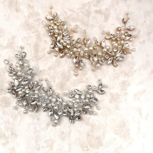 chaton ブライダル小枝ヘッドアクセサリー 【結婚式 ヘアアクセサリー】