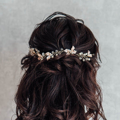 【ヘッドドレス】cherie ゴールド小枝ヘッドアクセサリー 【結婚式 ヘアアクセサリー】