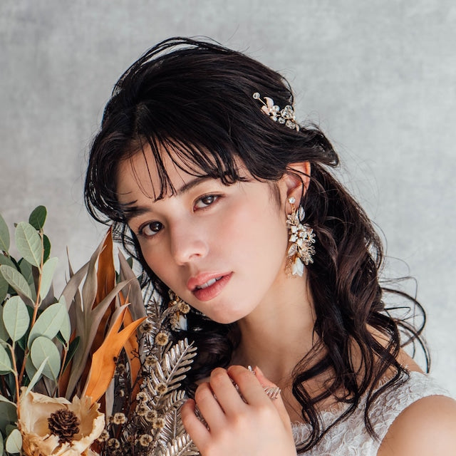 【ヘッドドレス】cherie ゴールド小枝ヘッドアクセサリー 【結婚式 ヘアアクセサリー】