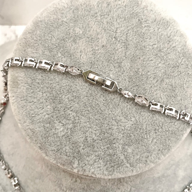 【ネックレス】louna ジルコニアブライダルネックレス 【結婚式 ネックレス】