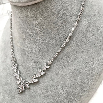 【ネックレス】louna ジルコニアブライダルネックレス 【結婚式 ネックレス】