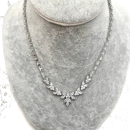 【ネックレス】louna ジルコニアブライダルネックレス 【結婚式 ネックレス】