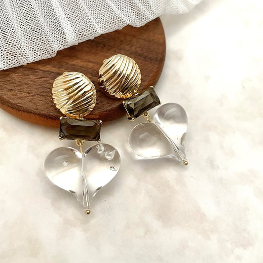 【ピアス・イヤリング】coeur ハートピアス 【結婚式 ピアス イヤリング】