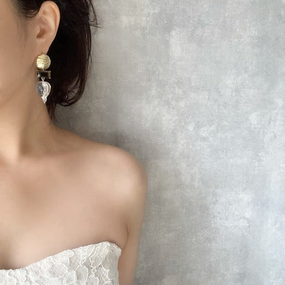 【ピアス・イヤリング】coeur ハートピアス 【結婚式 ピアス イヤリング】