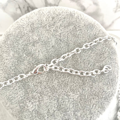 ange silverビジューブライダルネックレス&ピアスセット 【結婚式 アクセサリーセット】