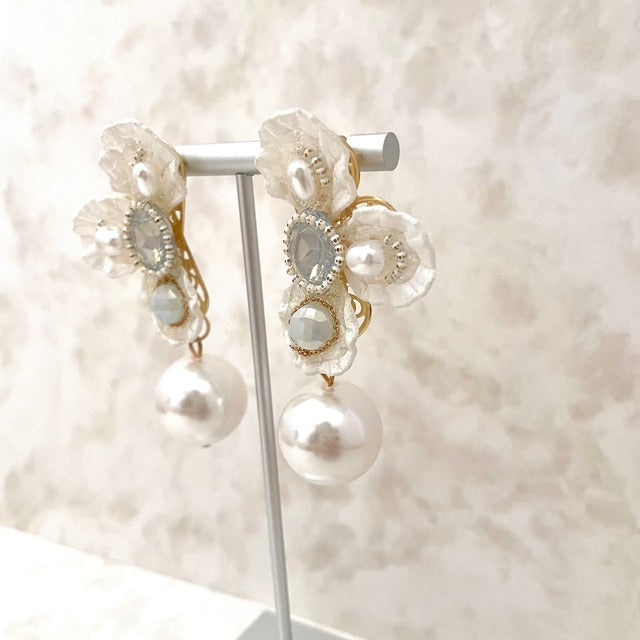 nager パールハンドメイドピアス 【結婚式 ピアス イヤリング】 – 結婚