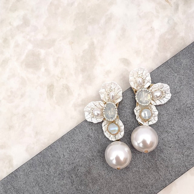 nager パールハンドメイドピアス 【結婚式 ピアス イヤリング】