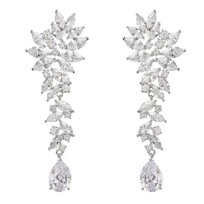 【ピアス】ジルコニア ビジュー ウェディング ブライダルピアス p9 【結婚式 ピアス イヤリング】