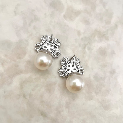 【ピアス・イヤリング】flocon ジルコニアブライダルピアス 【結婚式 ピアス イヤリング】