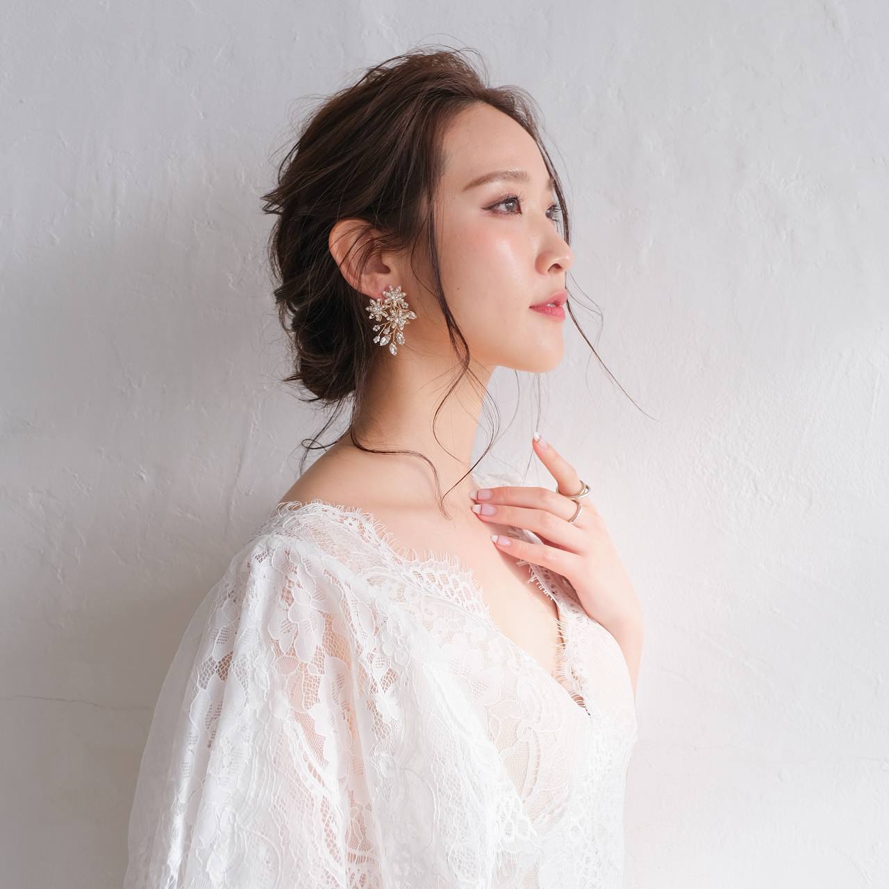 【イヤリング】ブライダルイヤリング 小枝イヤリング ビジュー ゴールド p14 【結婚式 ピアス イヤリング】