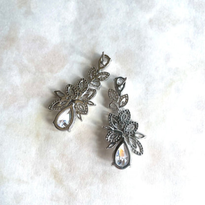 【ピアス・イヤリング】miroir ジルコニアブライダルピアス 【結婚式 ピアス イヤリング】