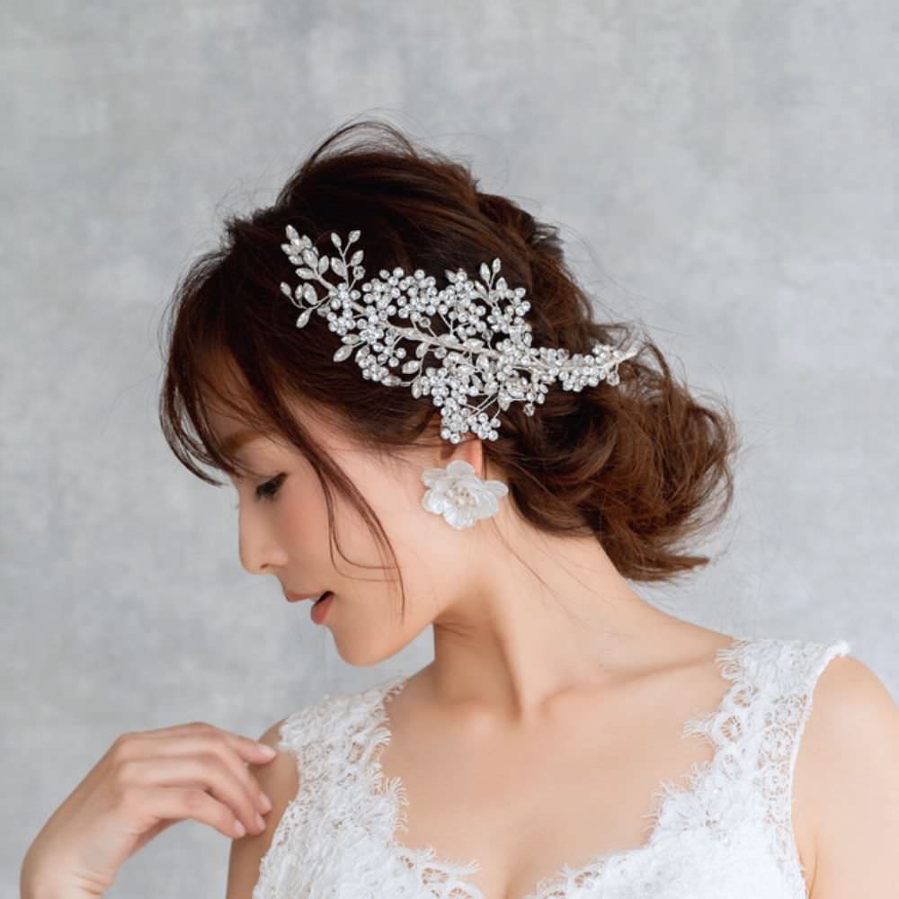 【ヘッドドレス】bridal flower ブライダルヘッドドレス 【結婚式 ヘアアクセサリー】
