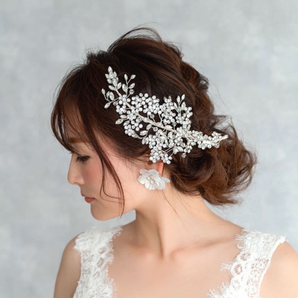 【ヘッドドレス】bridal flower ブライダルヘッドドレス 【結婚式 ヘアアクセサリー】