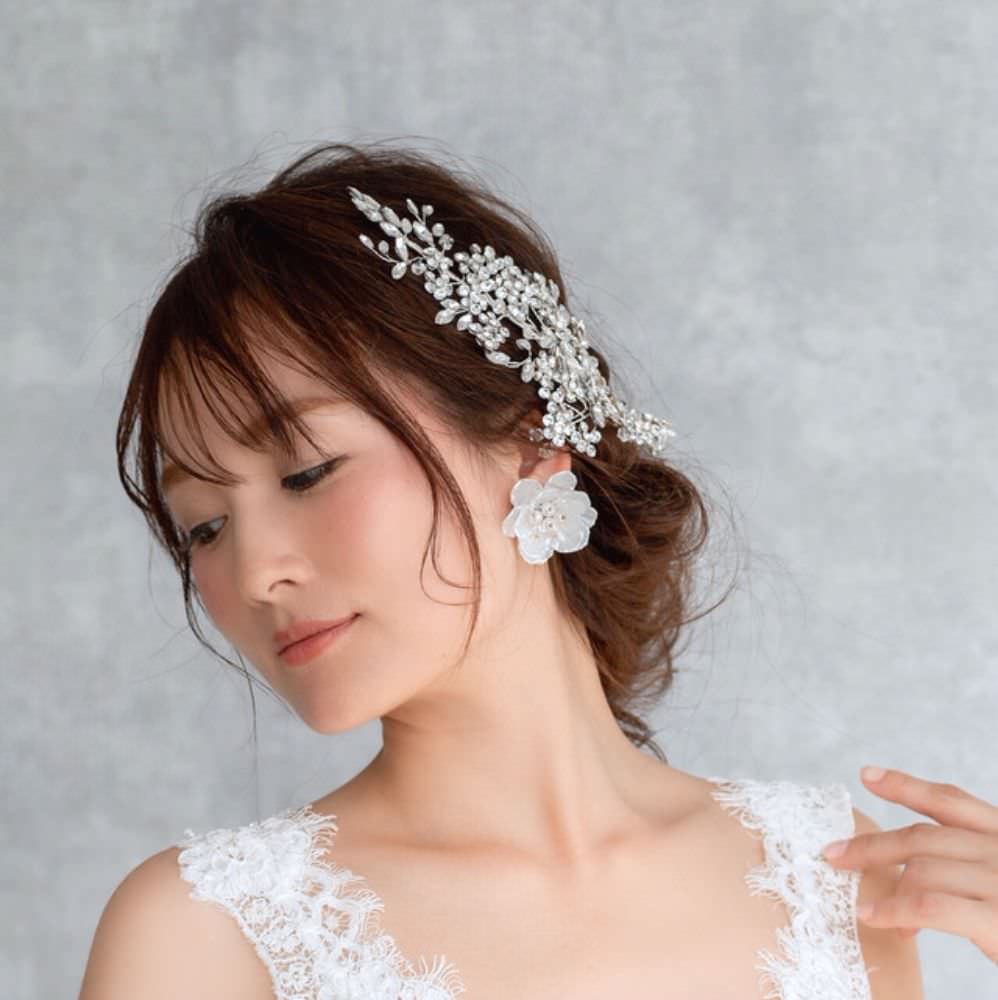 【ヘッドドレス】bridal flower ブライダルヘッドドレス 【結婚式　ヘアアクセサリー】