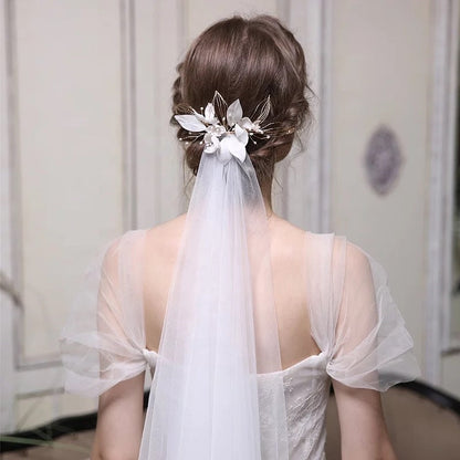ブライダルヘッドドレス ヘッドコーム フラワー ゴールド p29 【結婚式 ヘアアクセサリー】