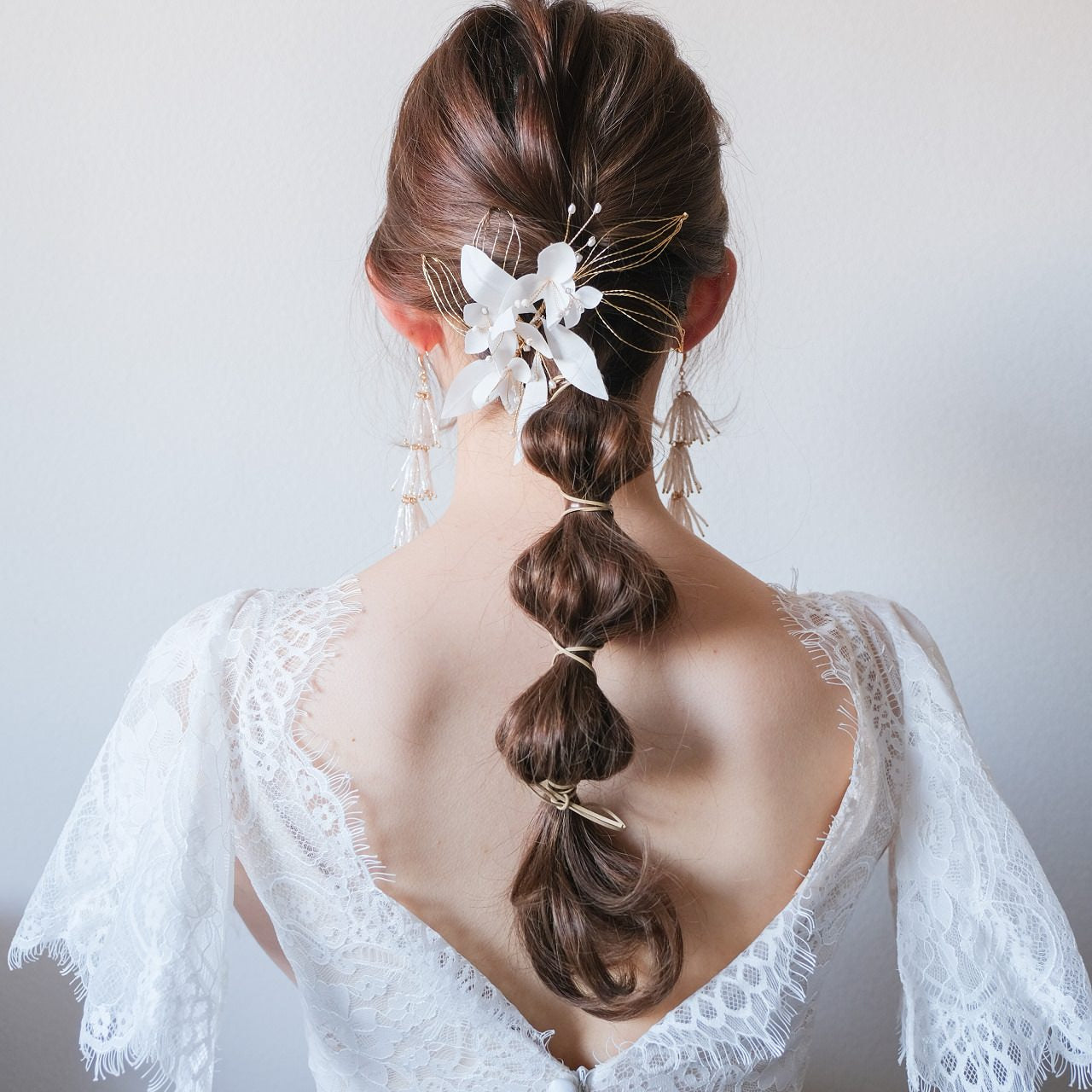 ブライダルヘッドドレス ヘッドコーム フラワー ゴールド p29 【結婚式 ヘアアクセサリー】