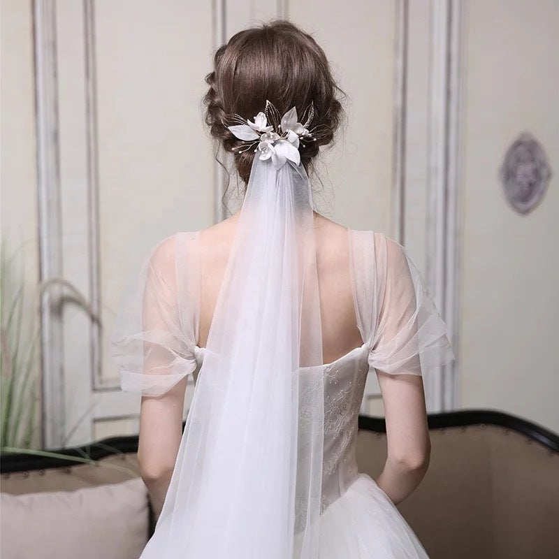 ブライダルヘッドドレス ヘッドコーム フラワー ゴールド p29 【結婚式 ヘアアクセサリー】