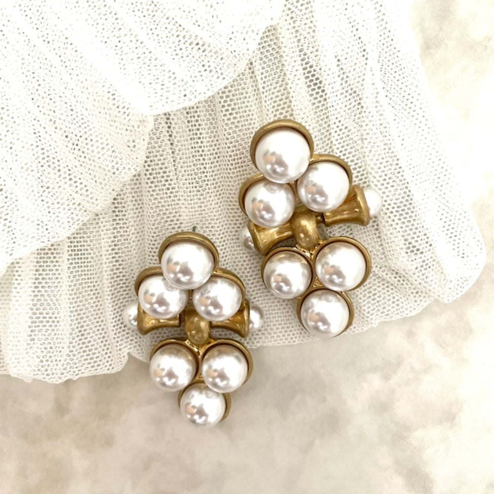 【ピアス・イヤリング】loin パールゴールドピアス 【結婚式 ピアス イヤリング】
