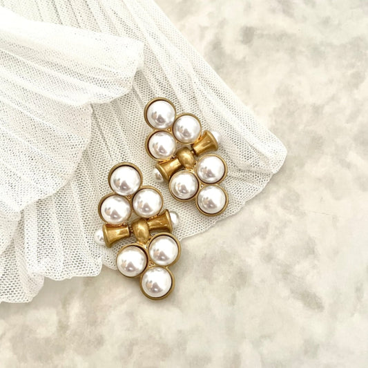 【ピアス・イヤリング】loin パールゴールドピアス 【結婚式 ピアス イヤリング】