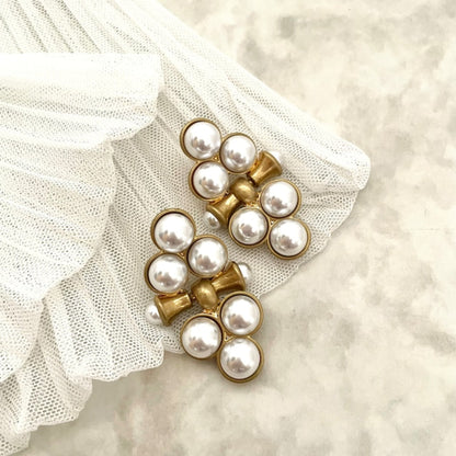 【ピアス・イヤリング】loin パールゴールドピアス 【結婚式 ピアス イヤリング】
