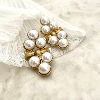 【ピアス・イヤリング】loin パールゴールドピアス 【結婚式 ピアス イヤリング】