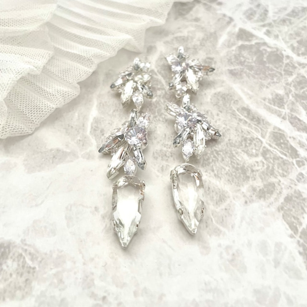 【ピアス・イヤリング】zele ジルコニアブライダルピアス 【結婚式 ピアス イヤリング】