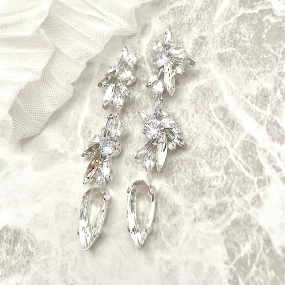 【ピアス・イヤリング】zele ジルコニアブライダルピアス 【結婚式 ピアス イヤリング】