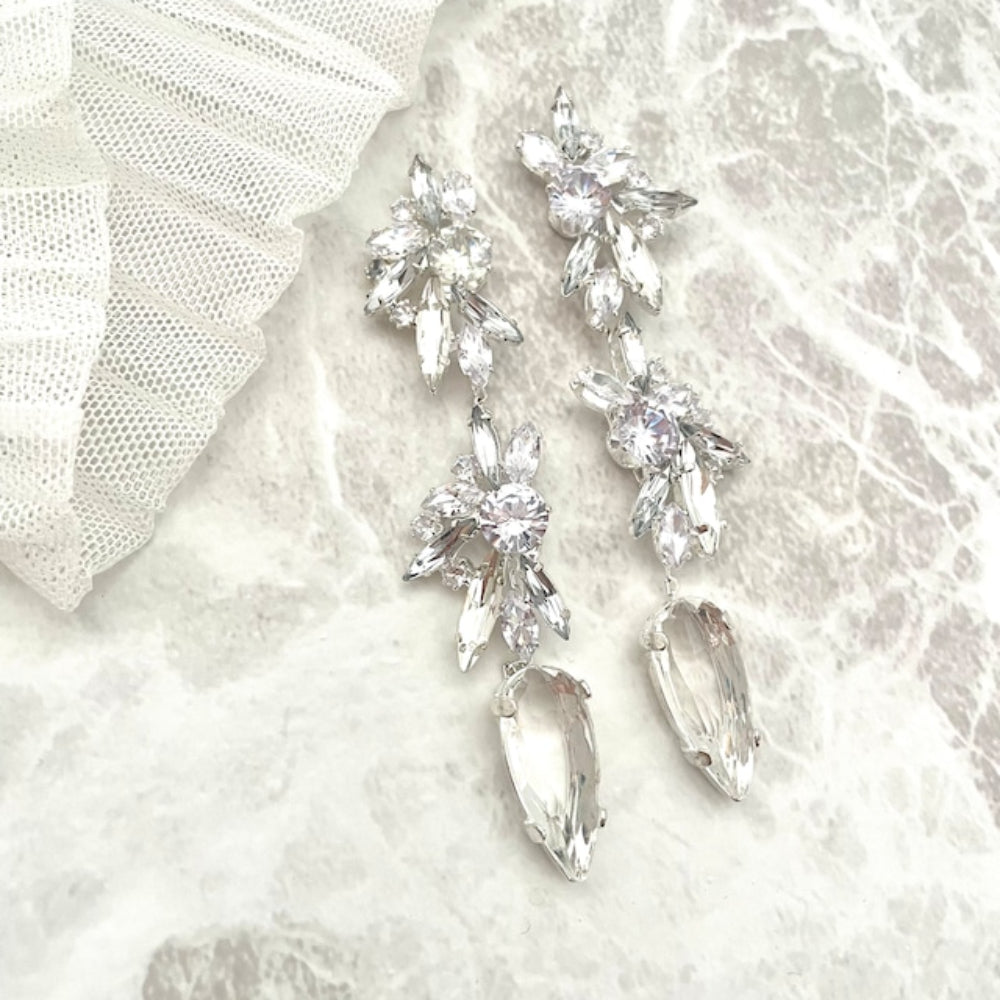 【ピアス・イヤリング】zele ジルコニアブライダルピアス 【結婚式 ピアス イヤリング】