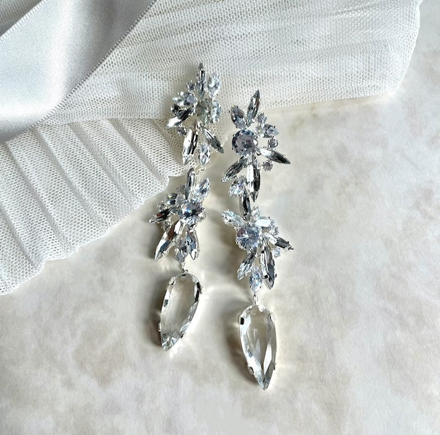 【ピアス・イヤリング】zele ジルコニアブライダルピアス 【結婚式 ピアス イヤリング】